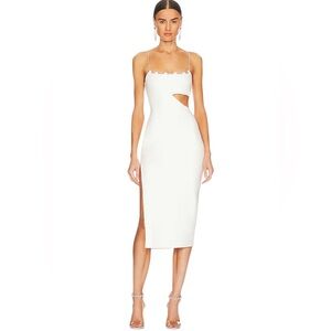 Lovers and Friends Charlotte Midi Dress in White size small